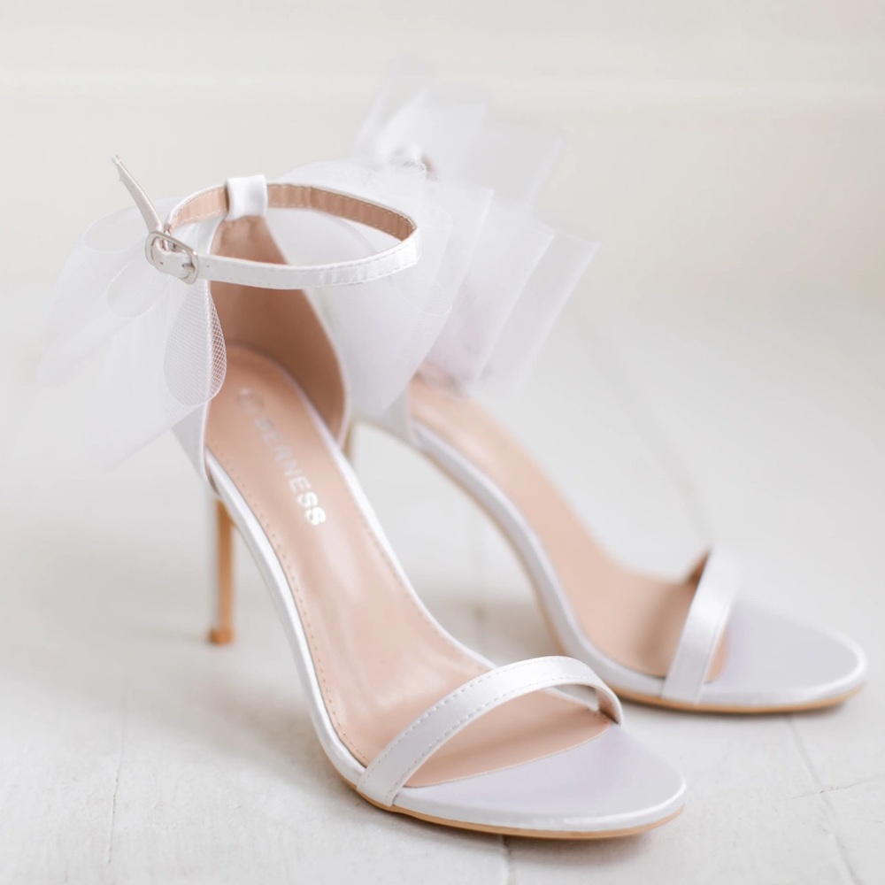 Bradshaw Tulle Bow Heels from Shop Talulah
